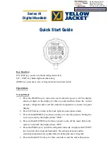 yellow jacket Series 41 Quick Start Manual preview