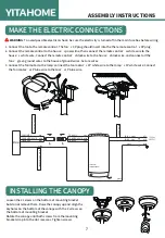 Preview for 8 page of YitaHome TLCFLS-1002 Assembly Instructions Manual