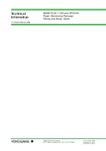 YOKOGAWA SMARTDAC+ GM Wiring And Setup Manual preview