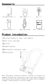 Preview for 2 page of Yolin Smart Password U-Lock User Manual