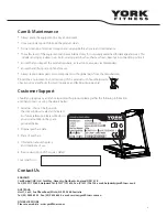 Preview for 5 page of York Fitness anniversary t200 Owner'S Manual