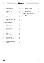 Preview for 4 page of York International YCAA B 120 Installation, Commissioning, Operation And Maintenance Manual