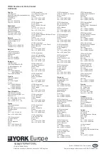 Preview for 72 page of York International YCAA B 120 Installation, Commissioning, Operation And Maintenance Manual