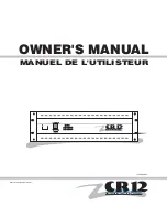 YORKVILLE CR12 Owner'S Manual preview