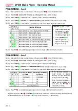 Preview for 3 page of Yosin DP540 Operating Manual