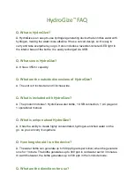 Preview for 1 page of Young Living HydroGize Faq