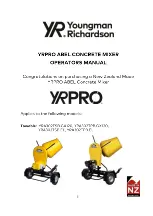 Preview for 1 page of Youngman Richardson & Co YRPRO YRA302TSB.GX120 Operator'S Manual