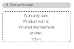 Preview for 12 page of Yuwell YT-1 User Manual