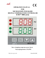 Preview for 1 page of Yuyao gongyi XMT-808 series Operation Manual