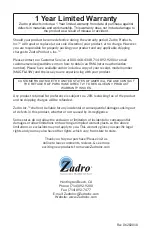 Preview for 6 page of Zadro MAGFLA1W User Manual