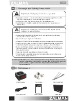 Preview for 2 page of ZALMAN ARX Series User Manual