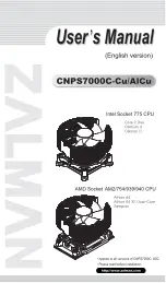 ZALMAN CNPS7000C-Cu/AICu User Manual preview