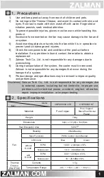 Preview for 2 page of ZALMAN CNPS9900 Max User Manual