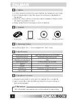 Preview for 3 page of ZALMAN ZM-GM3 User Manual