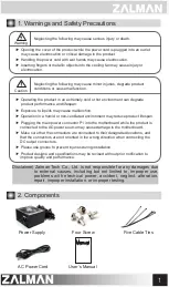 Preview for 2 page of ZALMAN ZM500-GT User Manual