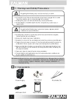 Preview for 2 page of ZALMAN ZM500 User Manual