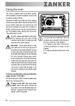 Preview for 10 page of ZANKER ZKB 7614 User Manual