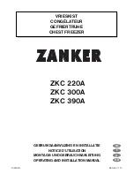 Preview for 1 page of ZANKER ZKC220A Operating And Installation Manual