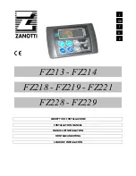 Zanotti FZ214 Installation Manual preview