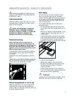 Preview for 7 page of Zanussi Electrolux ZFU2120W Instruction Booklet