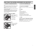 Preview for 7 page of Zanussi ADVANTAGE800 Instruction Booklet