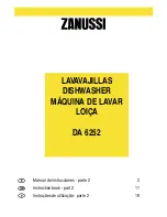 Preview for 1 page of Zanussi DA6252 Instruction Book