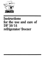 Zanussi DF 50/14 Use And Care Manual preview