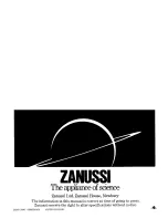 Preview for 24 page of Zanussi DF45 Use And Care Instructions Manual