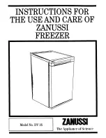 Zanussi DV 35 Instructions For Use And Care Manual preview