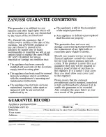 Preview for 12 page of Zanussi DV 67 Instructions For The Use And Care