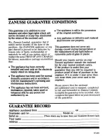 Preview for 16 page of Zanussi FM 11 B Use And Care Instructions Manual