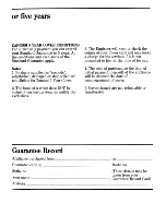 Preview for 19 page of Zanussi FM 5232 Instructions For The Use And Care