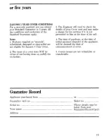 Preview for 19 page of Zanussi GC 18 B Instructions For Use And Care Manual