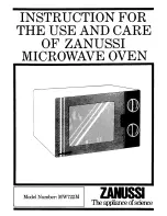 Zanussi MW722M Use And Care Instructions Manual preview