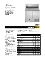 Preview for 1 page of Zanussi Saladette 728627 Specifications