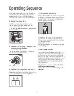 Preview for 8 page of Zanussi TCS 584 EW Instruction Booklet