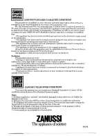 Preview for 24 page of Zanussi VC19M Instructions For The Use And Care