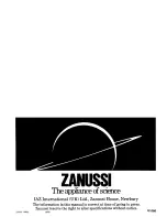 Preview for 19 page of Zanussi VF 45 Instructions For The Use And Care