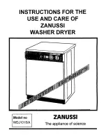 Zanussi WDJ1015/A Instructions For The Use And Care preview