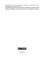 Preview for 36 page of Zanussi Z 9060 XOS Instructions For Use And Installation Instructions