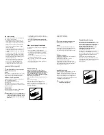 Preview for 7 page of Zanussi ZA 26 S3 Instruction Booklet