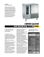 Preview for 1 page of Zanussi ZANUSSI easyChill 110043 Brochure & Specs