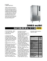 Zanussi ZANUSSI Easychill 110044 Specifications preview