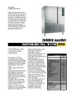 Zanussi ZANUSSI Easychill 110046 Specifications preview