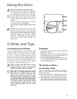 Preview for 9 page of Zanussi ZBQ 465 Instruction Booklet