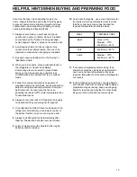 Preview for 18 page of Zanussi ZBS 701 Operating And Installation Manual