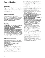 Preview for 2 page of Zanussi ZC2450R Instructions For Use And Care Manual