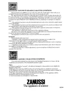 Preview for 8 page of Zanussi ZC2450R Instructions For Use And Care Manual