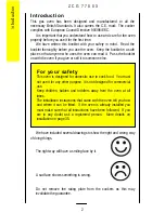 Preview for 2 page of Zanussi ZCG 7700X Operating Instructions Manual