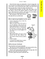 Preview for 23 page of Zanussi ZCG 7700X Operating Instructions Manual